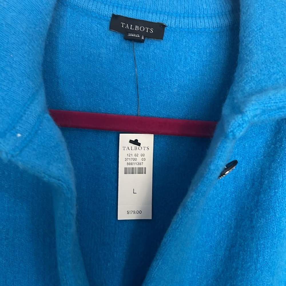 Vibrant Blue Button-Up Coat - Picture 2 of 4